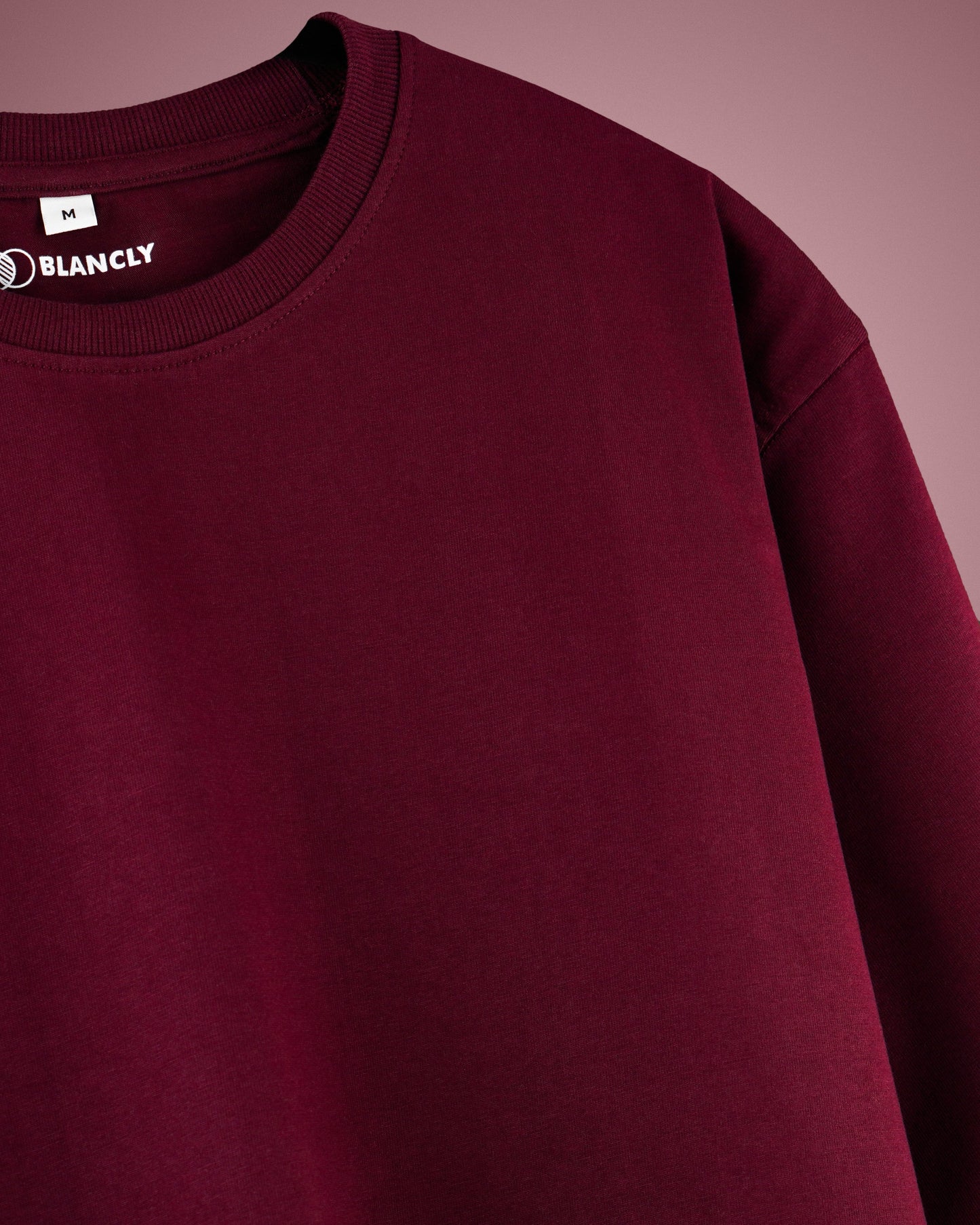 Maroon Oversized Fit T-shirt