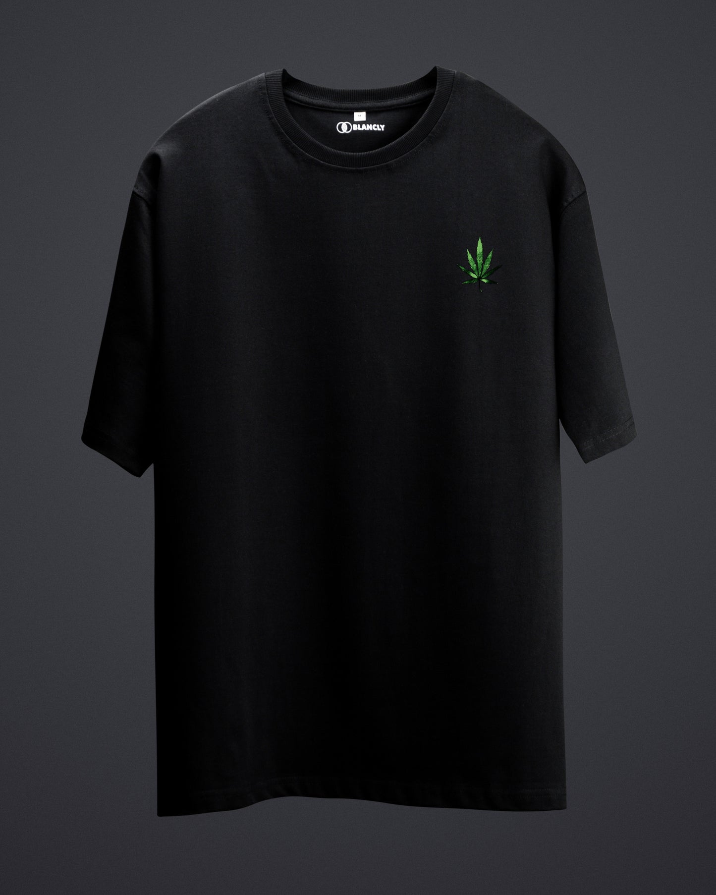 Black Stoned Printed T-shirt